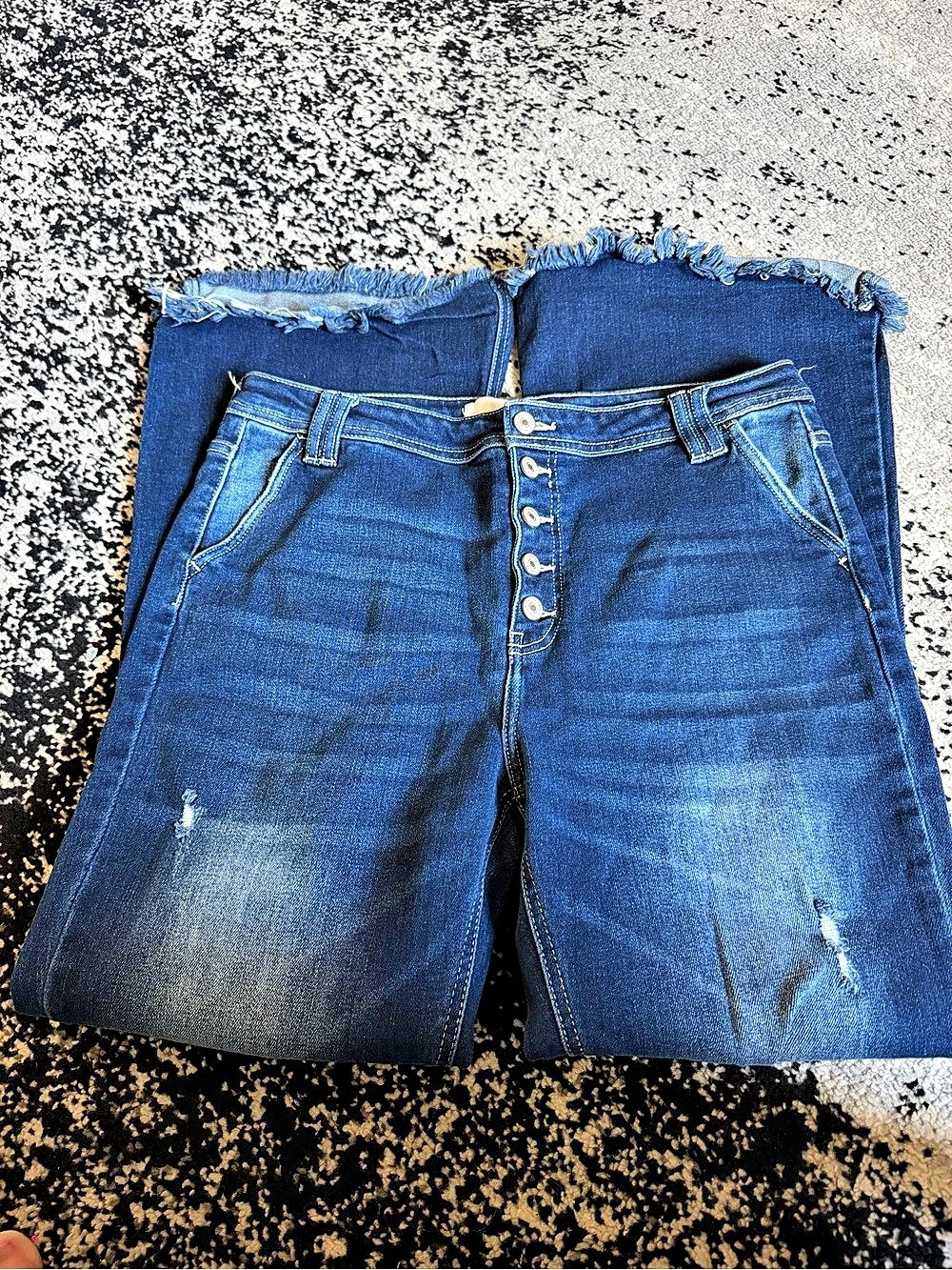 Kancan Distressed Jeans Blue Waist 15/31